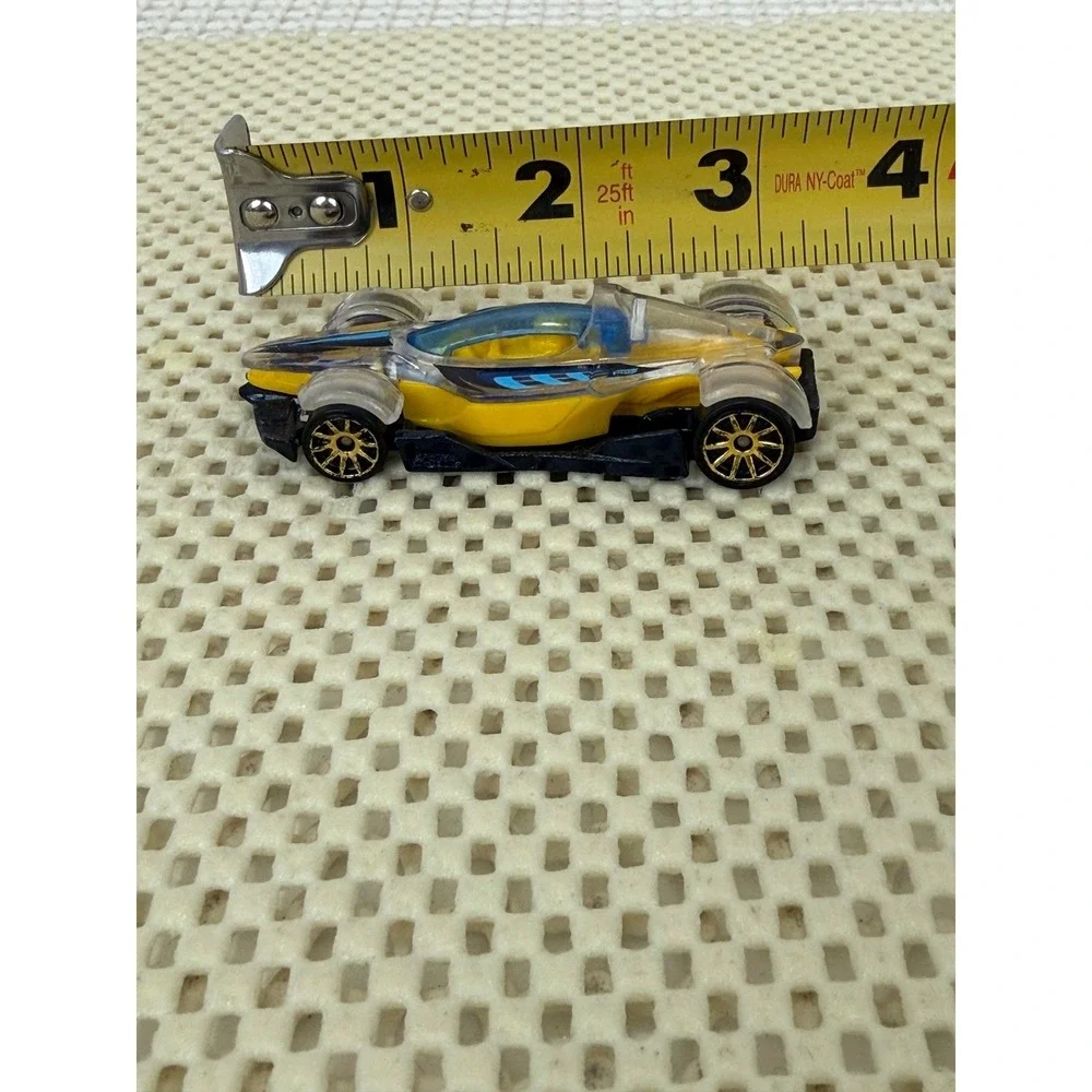 Hot Wheels Iridium X-Raycers Yellow Translucent‎ Die-Cast Race Car J02 Thailand
